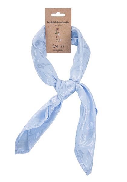 Hovedbilde Salto Nila satin skjerf til festdrakt - lys blå