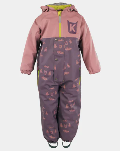 Kattnakken Slaps vinterregndress print - viola