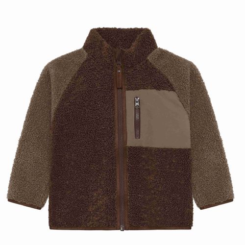 En Fant Teddyjakke til barn - chestnut