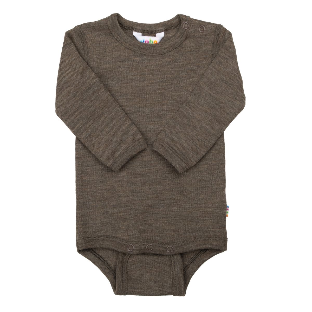 Joha ull/silke melange body - brun 