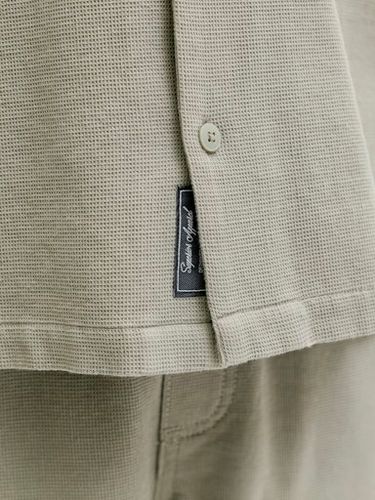 Jack & Jones Kortermet skjorte  med krage til junior - vetiver