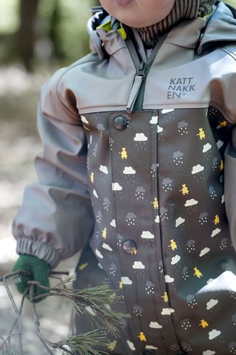 Kattnakken Babyregndress Pytt - månefjell