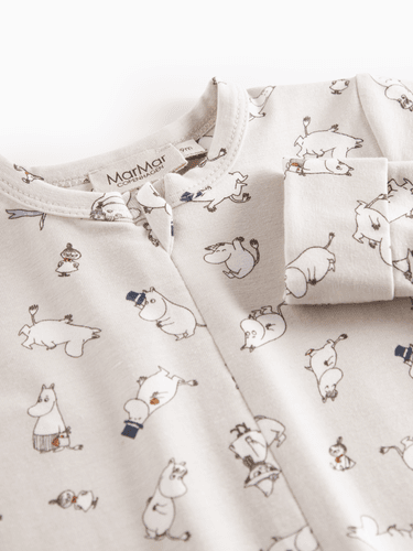 Marmar Rompy heldress med zip til baby - moomin 