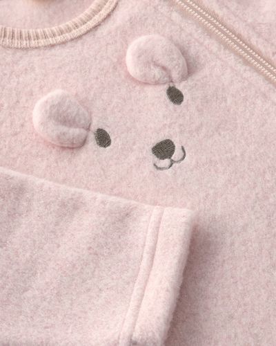 Minymo Fleecedress til baby - peach whip