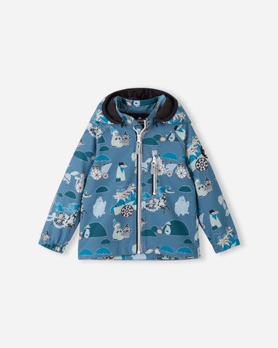 Reima Moomin Vantti Softshelljakke til barn - blue ocean