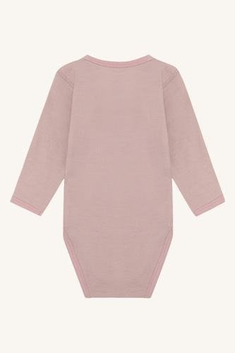 Hust & Claire Baloo Teddy ull/bambus body - dusty rose