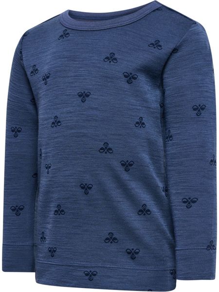 Hovedbilde Hummel Mini ull/bambus trøye - vintage indigo