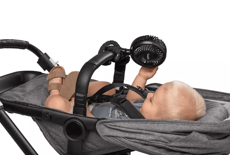 Tinkafu Vifte til barnevogn - sort