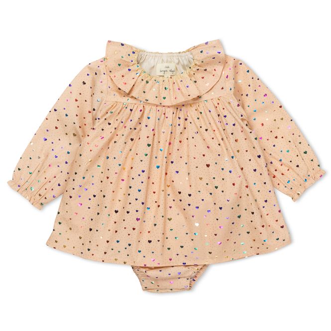 Hovedbilde Konges Sløjd Wow kjole med body - foil heart