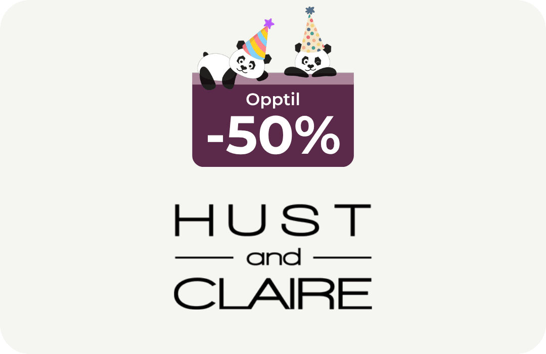 Hust and Claire opptil -50%