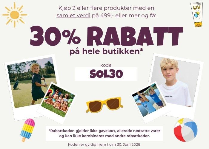 Rabattkode på hele butikken*