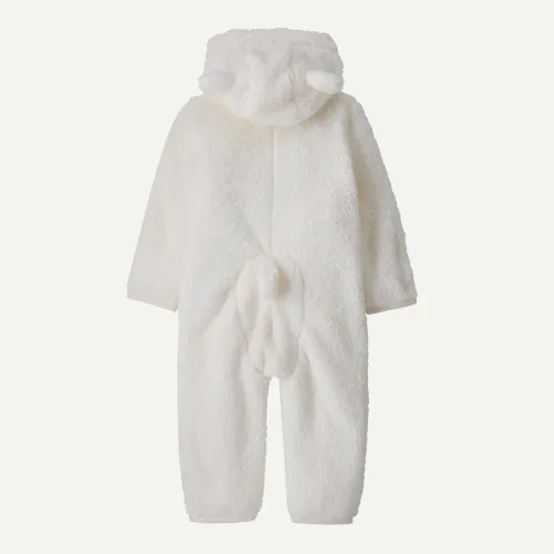 Patagonia Baby Furry Friends Fleece Bunting, Birch white
