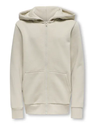 Only & Sons junior Ceres Zip Hoodie til junior - silver lining