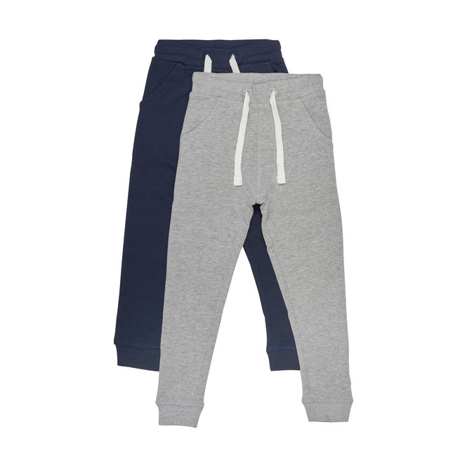 Hovedbilde Minymo Basic Joggebukse 2-pk til barn - dark navy