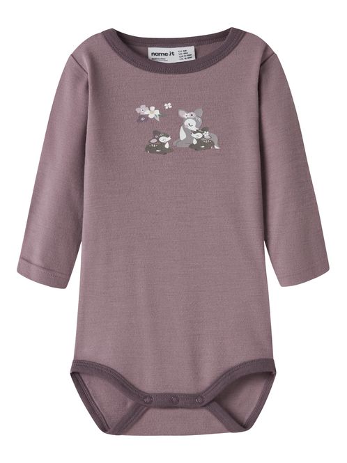 Hovedbilde Name It Willit ull body til baby - toadstool