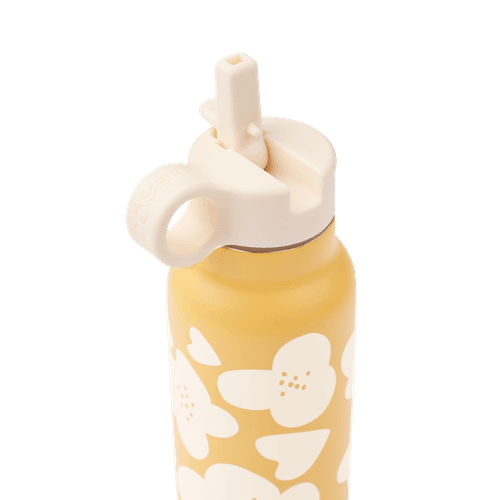 Liewood Falk flaske 350 ml - Flower / Lemon yellow