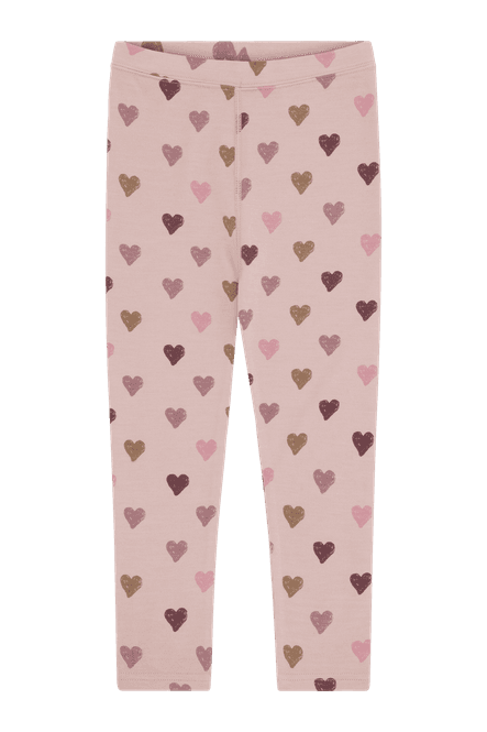 Hovedbilde Hust & Claire Laki Hearts ull/bambus leggings til ...