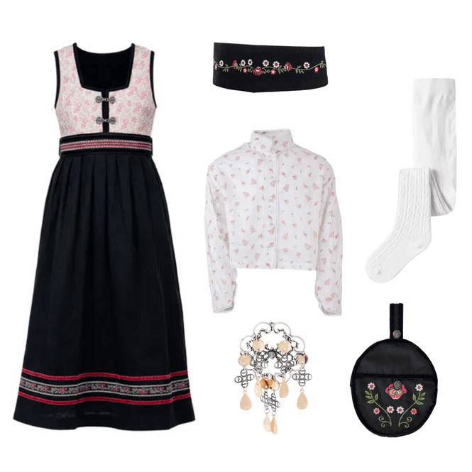 Hovedbilde Pakkedeal - Salto Oline flower festdrakt til pike ...