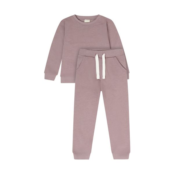 Hovedbilde Minymo Joggedress til barn - elderberry