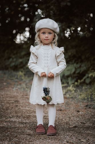 Fliink Alilly strikkekjole til barn - sandshell