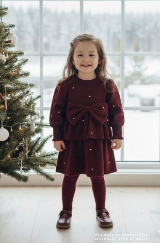 Hust & Claire Karoline Dots kjole - teaberry
