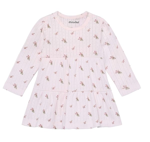 Hovedbilde Minymo pointelle kjole til baby - delicacy