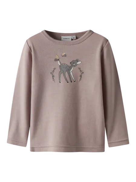 Hovedbilde Name It Willitus ull trøye til barn - shadow gray