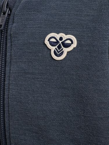 Hummel Bee Mini ull/bomull zip jakke - ombre blue