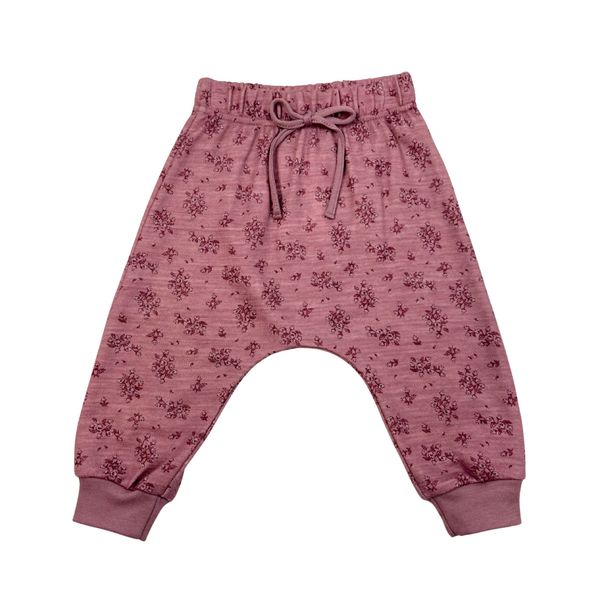 Hovedbilde Blinke Rose ull/bambus bukse - floral pink