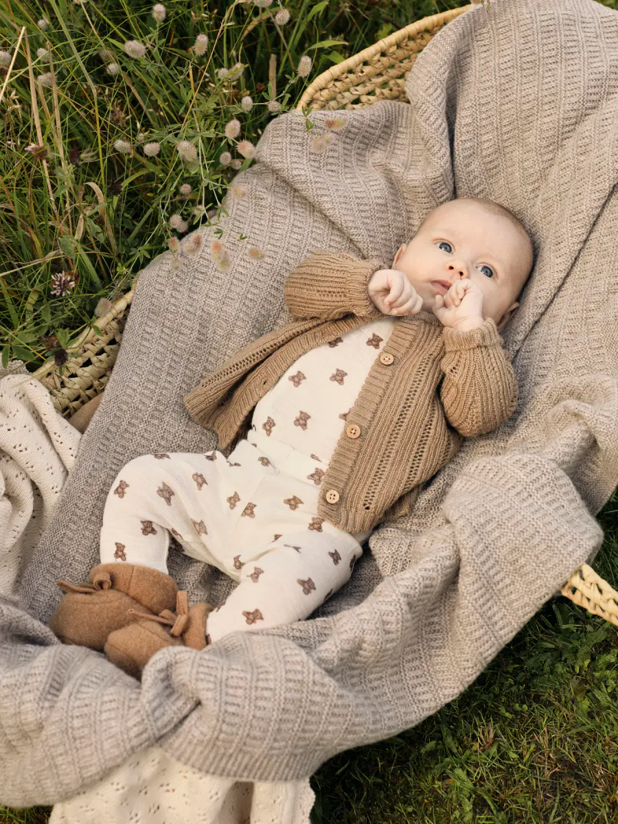 Lil´ Atelier Nalu ull/modal omslagsbody - turtledove 