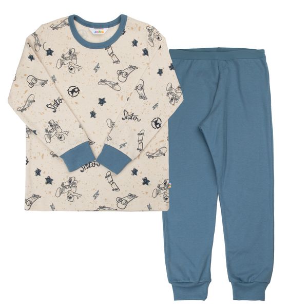 Hovedbilde Joha Skate bomull 2-delt pysjamas - blå