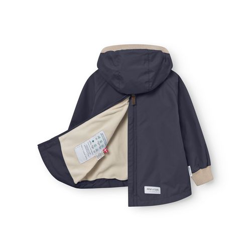 Miniature Matbabyvito fleece lined anorakk - ombre blue 