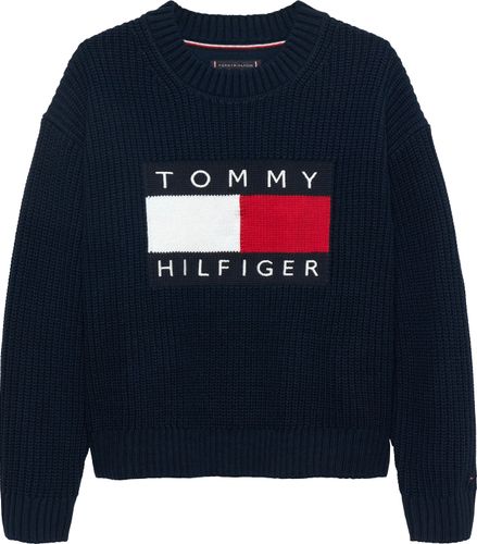 Tommy Hilfiger Heritage Flag strikketgenser - dark night navy