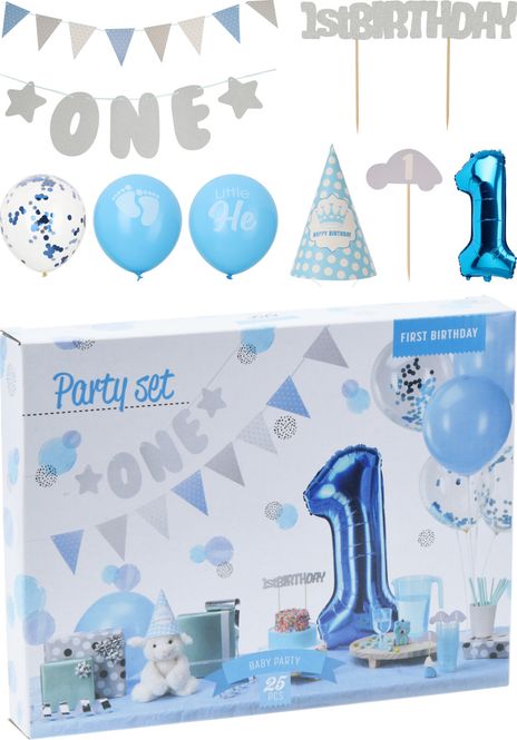 Hovedbilde Burdagssett 1 års dag - blå