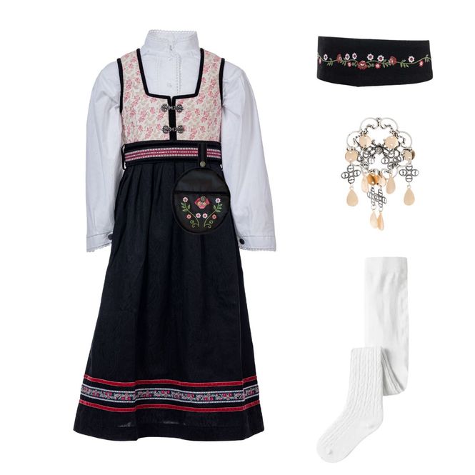 Hovedbilde Pakkedeal - Salto Oline flower festdrakt til pike ...