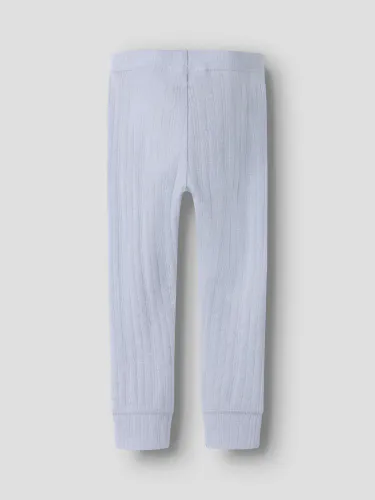 Name It Wang Tractor ull leggings til barn - zen blue