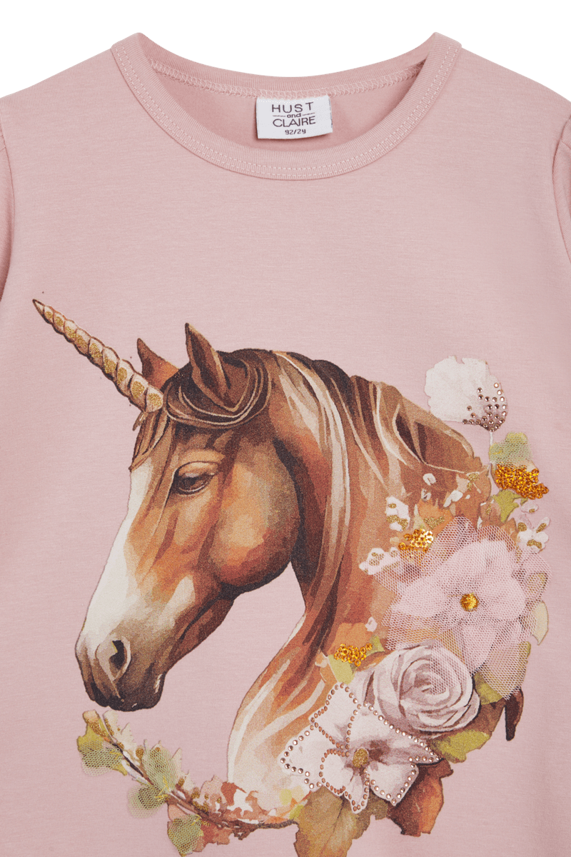 Hust & Claire Anie unicorn genser - dusty rose