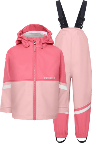 Didriksons Waterman Regnsett til barn -  soft pink