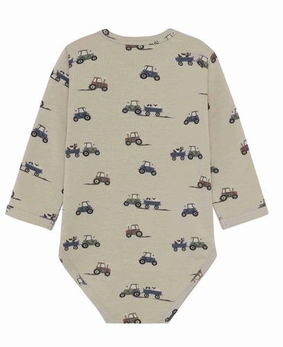 Minymo Traktor body til baby - feather gray