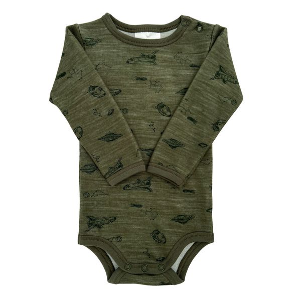 Hovedbilde Blinke Spaceship ull/bambus body - olive night
