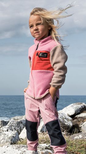 Didriksons Flox overtrekksbukse til barn - light heather pink