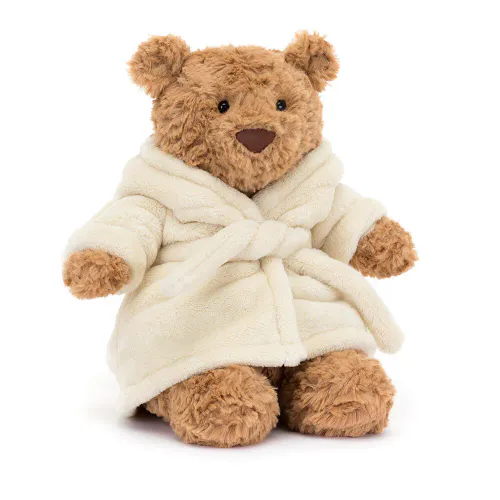 Jellycat Bartholomew Bear Bathrobe 26 cm - toffee